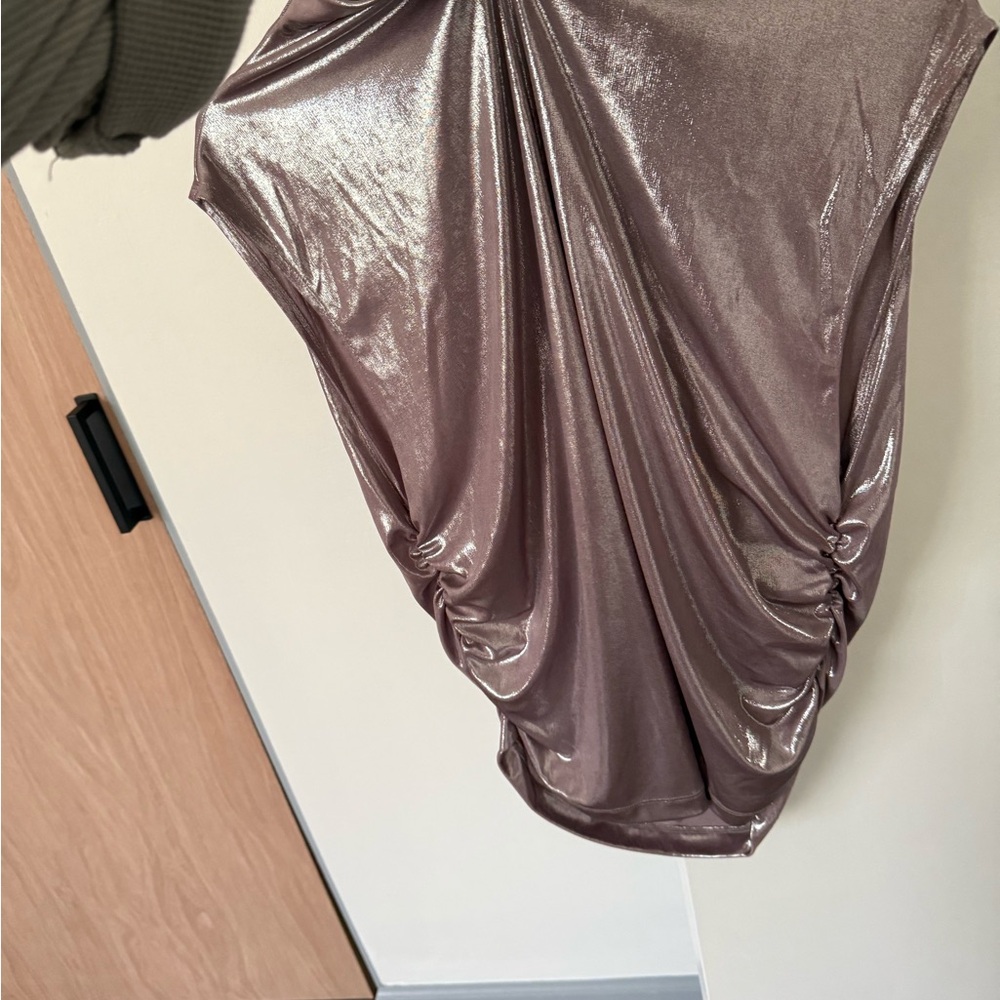 Maeve Metallic Mauve Blouse - Picture 2 of 3